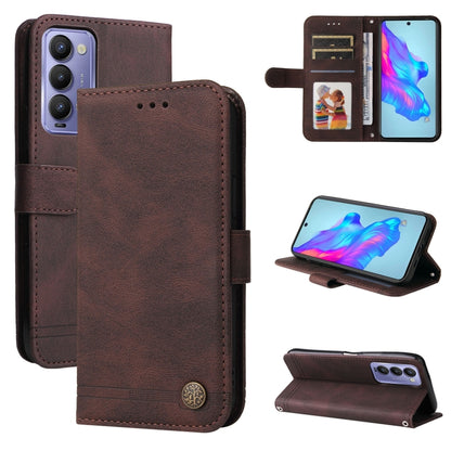 Skin Feel Life Tree Metal Button Leather Phone Case, For Tecno Camon 18 Premier, For Tecno Camon 18 / 18 Pro, For Infinix Hot 11s, For Infinix Hot 11s NFC