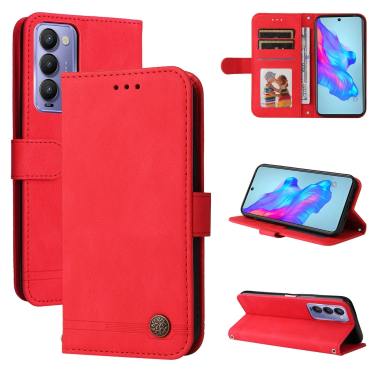 Skin Feel Life Tree Metal Button Leather Phone Case, For Tecno Camon 18 Premier, For Tecno Camon 18 / 18 Pro, For Infinix Hot 11s, For Infinix Hot 11s NFC