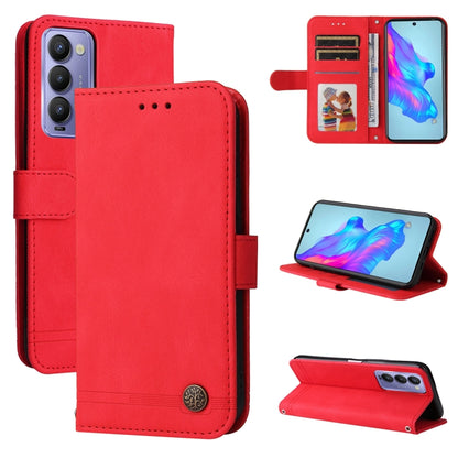 Skin Feel Life Tree Metal Button Leather Phone Case, For Tecno Camon 18 Premier, For Tecno Camon 18 / 18 Pro, For Infinix Hot 11s, For Infinix Hot 11s NFC