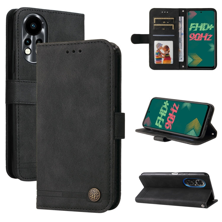 Skin Feel Life Tree Metal Button Leather Phone Case, For Tecno Camon 18 Premier, For Tecno Camon 18 / 18 Pro, For Infinix Hot 11s, For Infinix Hot 11s NFC