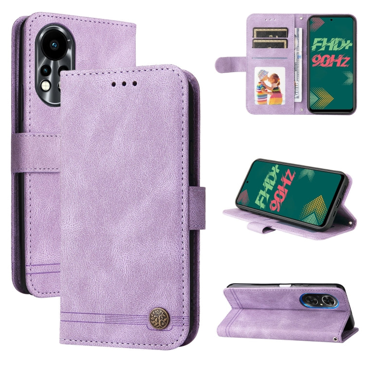Skin Feel Life Tree Metal Button Leather Phone Case, For Tecno Camon 18 Premier, For Tecno Camon 18 / 18 Pro, For Infinix Hot 11s, For Infinix Hot 11s NFC