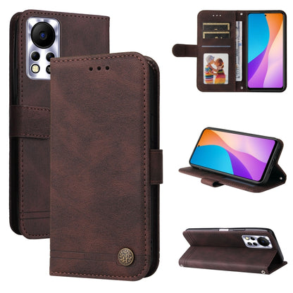 Skin Feel Life Tree Metal Button Leather Phone Case, For Tecno Camon 18 Premier, For Tecno Camon 18 / 18 Pro, For Infinix Hot 11s, For Infinix Hot 11s NFC