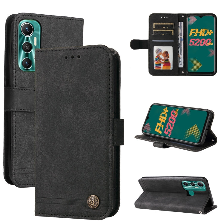 Skin Feel Life Tree Metal Button Leather Phone Case, For Infinix Hot 11, For Infinix Smart 6, For Infinix Note 11 Pro / 11S / X697, For OPPO Reno7 5G / Find X5 Lite Global