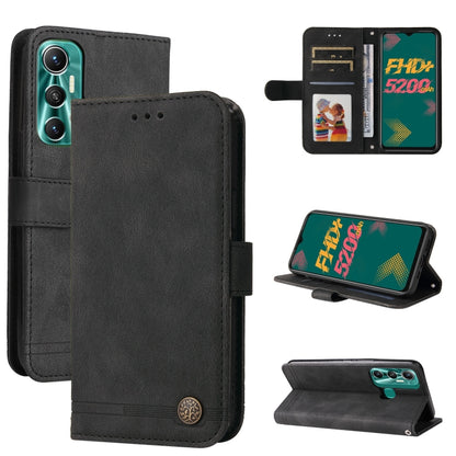 Skin Feel Life Tree Metal Button Leather Phone Case, For Infinix Hot 11, For Infinix Smart 6, For Infinix Note 11 Pro / 11S / X697, For OPPO Reno7 5G / Find X5 Lite Global