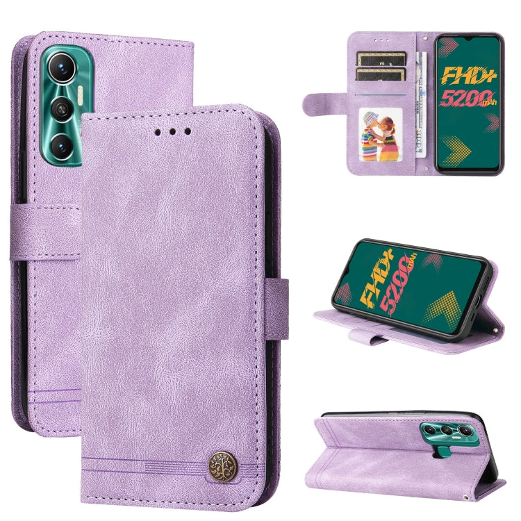 Skin Feel Life Tree Metal Button Leather Phone Case, For Infinix Hot 11, For Infinix Smart 6, For Infinix Note 11 Pro / 11S / X697, For OPPO Reno7 5G / Find X5 Lite Global