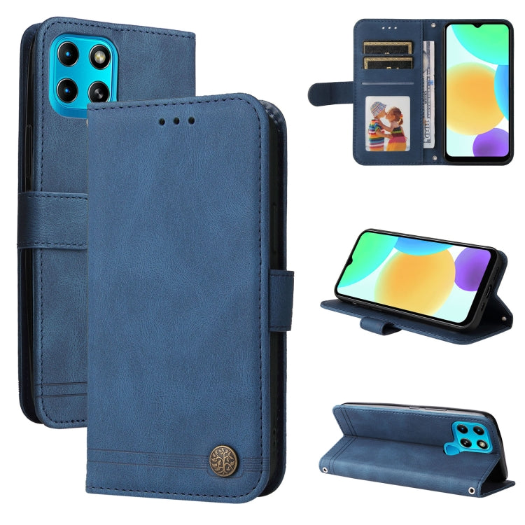 Skin Feel Life Tree Metal Button Leather Phone Case, For Infinix Hot 11, For Infinix Smart 6, For Infinix Note 11 Pro / 11S / X697, For OPPO Reno7 5G / Find X5 Lite Global