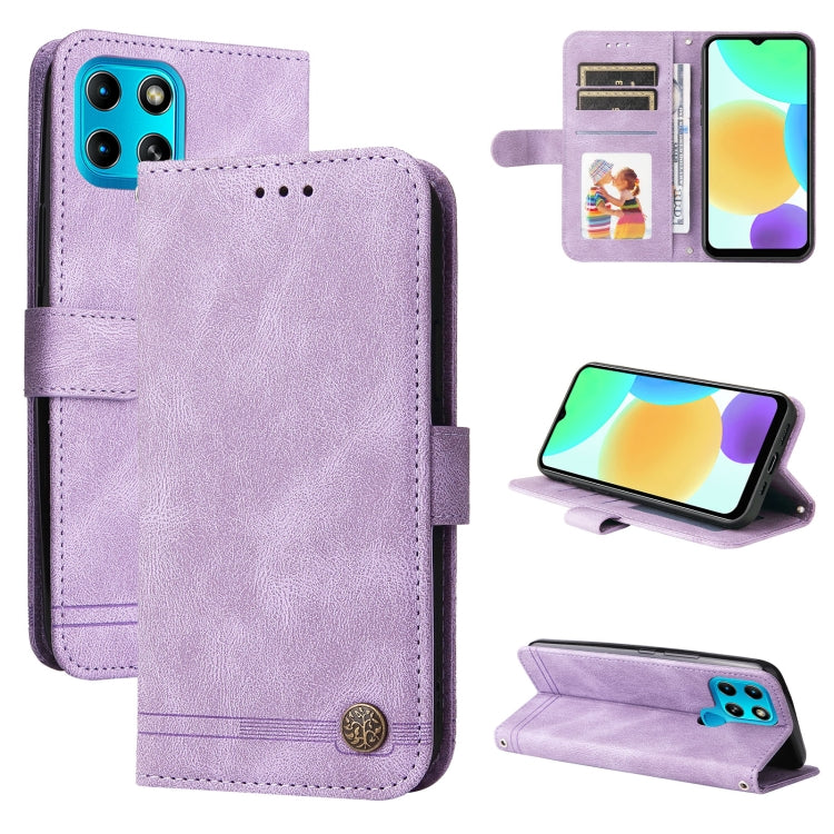 Skin Feel Life Tree Metal Button Leather Phone Case, For Infinix Hot 11, For Infinix Smart 6, For Infinix Note 11 Pro / 11S / X697, For OPPO Reno7 5G / Find X5 Lite Global