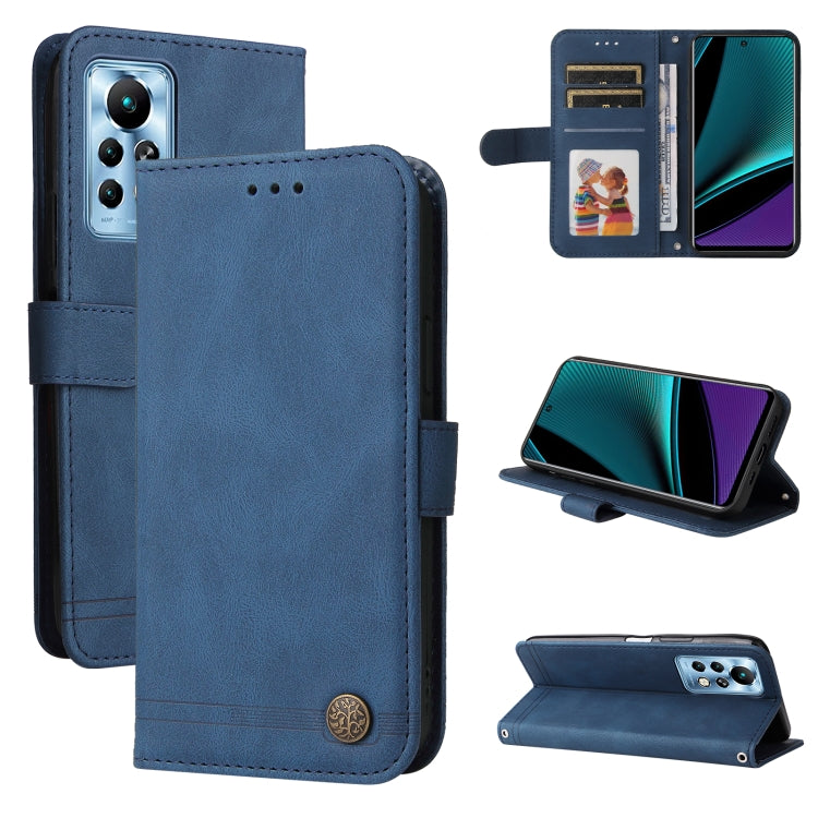 Skin Feel Life Tree Metal Button Leather Phone Case, For Infinix Hot 11, For Infinix Smart 6, For Infinix Note 11 Pro / 11S / X697, For OPPO Reno7 5G / Find X5 Lite Global