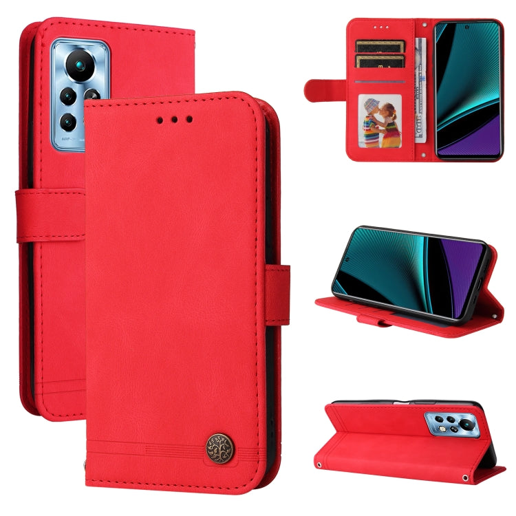 Skin Feel Life Tree Metal Button Leather Phone Case, For Infinix Hot 11, For Infinix Smart 6, For Infinix Note 11 Pro / 11S / X697, For OPPO Reno7 5G / Find X5 Lite Global