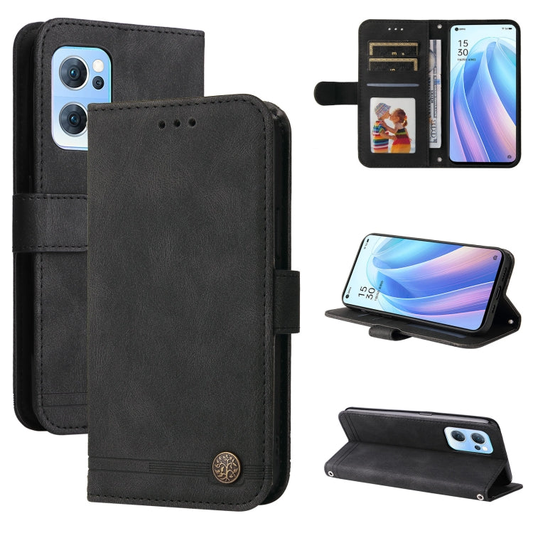 Skin Feel Life Tree Metal Button Leather Phone Case, For Infinix Hot 11, For Infinix Smart 6, For Infinix Note 11 Pro / 11S / X697, For OPPO Reno7 5G / Find X5 Lite Global