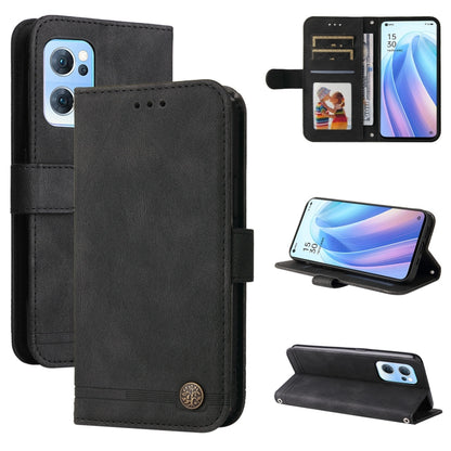 Skin Feel Life Tree Metal Button Leather Phone Case, For Infinix Hot 11, For Infinix Smart 6, For Infinix Note 11 Pro / 11S / X697, For OPPO Reno7 5G / Find X5 Lite Global