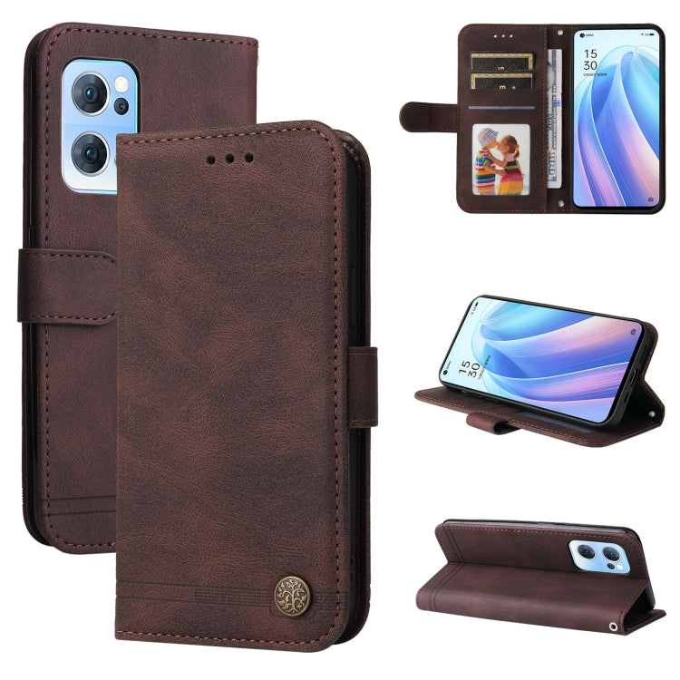 Skin Feel Life Tree Metal Button Leather Phone Case, For Infinix Hot 11, For Infinix Smart 6, For Infinix Note 11 Pro / 11S / X697, For OPPO Reno7 5G / Find X5 Lite Global
