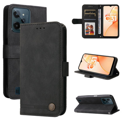 Skin Feel Life Tree Metal Button Leather Phone Case, For OPPO Realme C31, For OPPO Realme C35, For OPPO Reno7 SE 5G, For OPPO A96 5G / Reno7 Z 5G / OnePlus Nord N20 5G