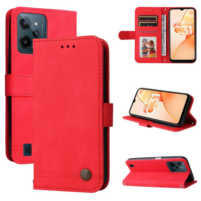 Skin Feel Life Tree Metal Button Leather Phone Case, For OPPO Realme C31, For OPPO Realme C35, For OPPO Reno7 SE 5G, For OPPO A96 5G / Reno7 Z 5G / OnePlus Nord N20 5G
