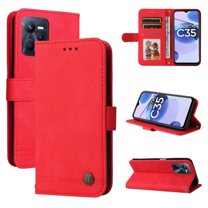 Skin Feel Life Tree Metal Button Leather Phone Case, For OPPO Realme C31, For OPPO Realme C35, For OPPO Reno7 SE 5G, For OPPO A96 5G / Reno7 Z 5G / OnePlus Nord N20 5G