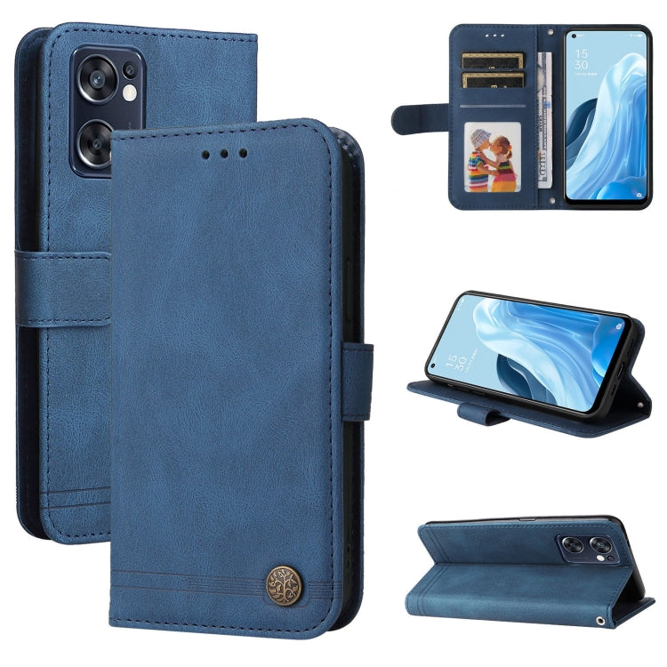 Skin Feel Life Tree Metal Button Leather Phone Case, For OPPO Realme C31, For OPPO Realme C35, For OPPO Reno7 SE 5G, For OPPO A96 5G / Reno7 Z 5G / OnePlus Nord N20 5G