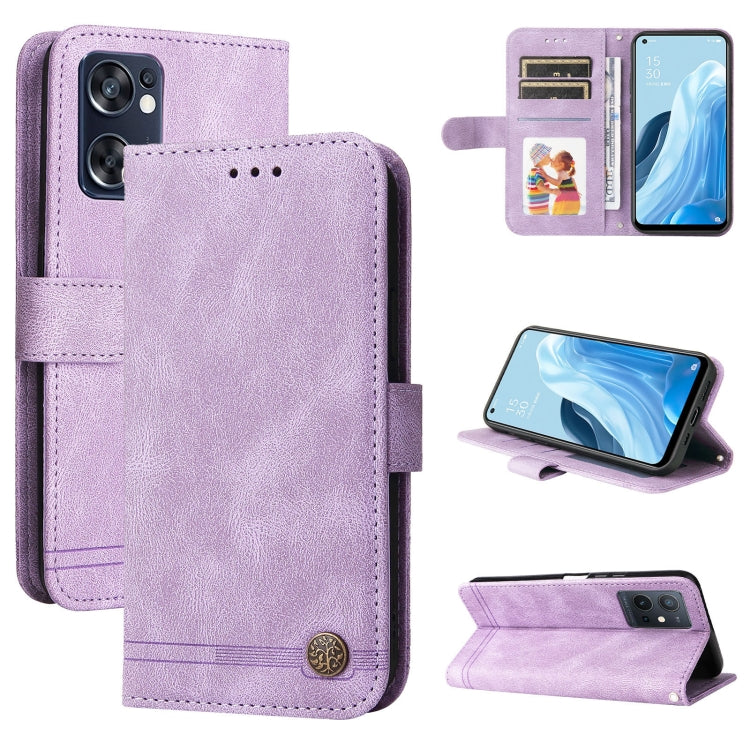 Skin Feel Life Tree Metal Button Leather Phone Case, For OPPO Realme C31, For OPPO Realme C35, For OPPO Reno7 SE 5G, For OPPO A96 5G / Reno7 Z 5G / OnePlus Nord N20 5G