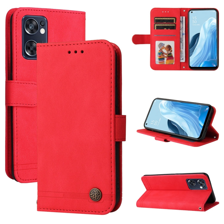 Skin Feel Life Tree Metal Button Leather Phone Case, For OPPO Realme C31, For OPPO Realme C35, For OPPO Reno7 SE 5G, For OPPO A96 5G / Reno7 Z 5G / OnePlus Nord N20 5G