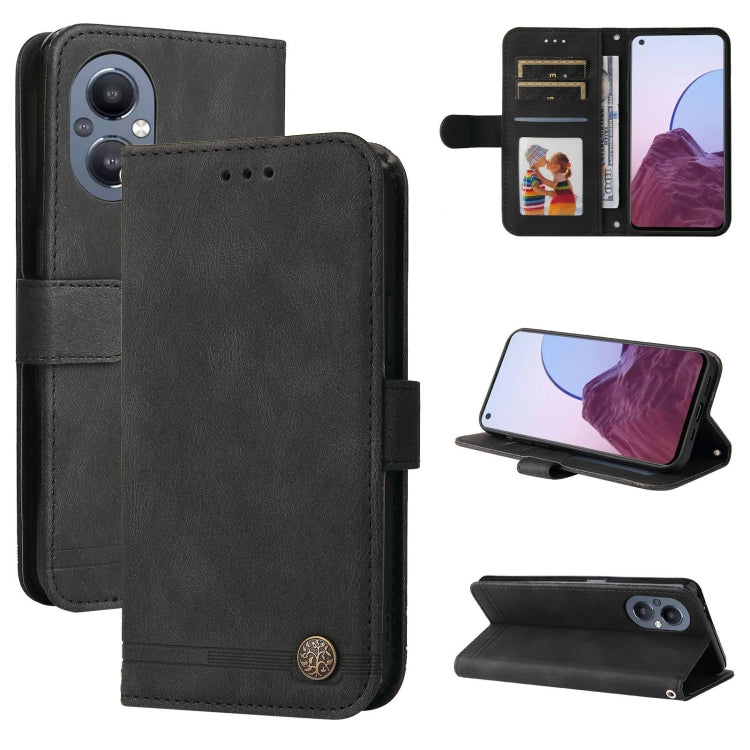 Skin Feel Life Tree Metal Button Leather Phone Case, For OPPO Realme C31, For OPPO Realme C35, For OPPO Reno7 SE 5G, For OPPO A96 5G / Reno7 Z 5G / OnePlus Nord N20 5G