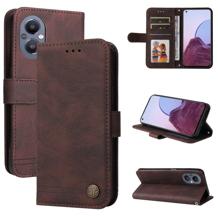 Skin Feel Life Tree Metal Button Leather Phone Case, For OPPO Realme C31, For OPPO Realme C35, For OPPO Reno7 SE 5G, For OPPO A96 5G / Reno7 Z 5G / OnePlus Nord N20 5G