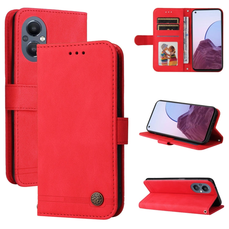 Skin Feel Life Tree Metal Button Leather Phone Case, For OPPO Realme C31, For OPPO Realme C35, For OPPO Reno7 SE 5G, For OPPO A96 5G / Reno7 Z 5G / OnePlus Nord N20 5G