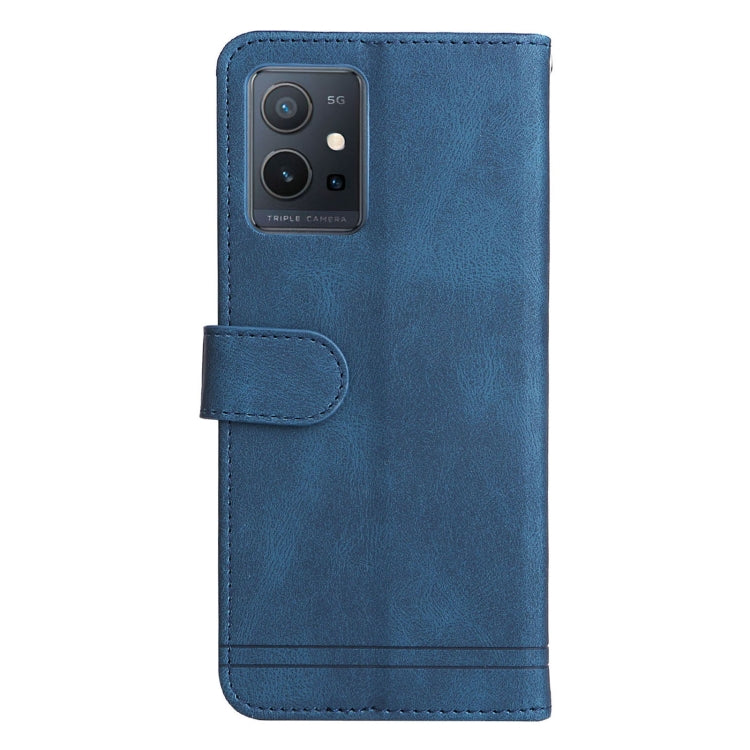 Skin Feel Life Tree Metal Button Leather Phone Case, For vivo Y55 / Y75 / T1 5G
