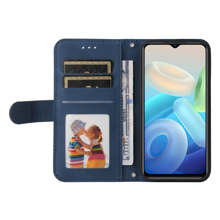 Skin Feel Life Tree Metal Button Leather Phone Case, For vivo Y55 / Y75 / T1 5G