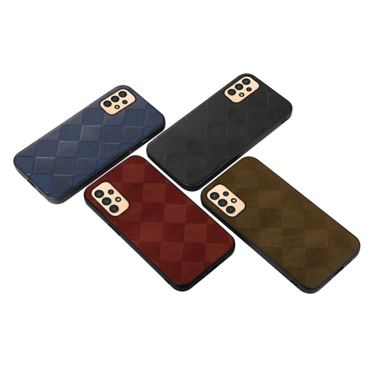 Weave Plaid PU Phone Case, For vivo iQOO Neo6, For Xiaomi 12 Lite, For Samsung Galaxy A13 4G, For Samsung Galaxy M23 / F23 5G