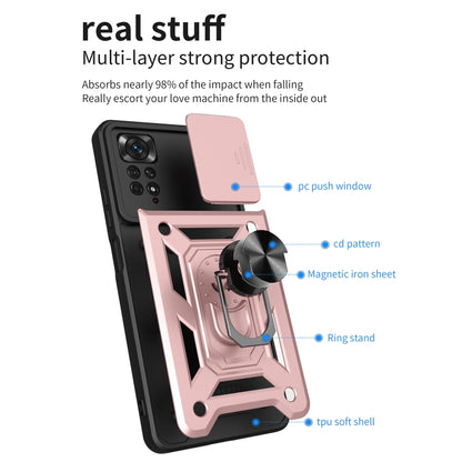 Sliding Camera Cover Design TPU+PC Protective Phone Case, For Xiaomi Redmi Note 11 Pro Global, For Xiaomi Redmi Note 11S