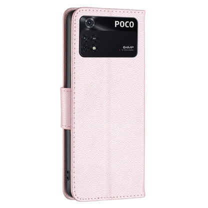 Litchi Texture Pure Color Leather Phone Case, For Xiaomi Poco M4 Pro, For Xiaomi Poco M4 Pro 5G