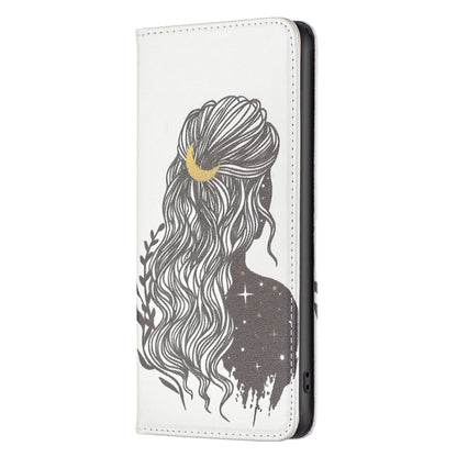 Invisible Magnetic Painted Leather Phone Case, For Xiaomi Poco M4 Pro, For Xiaomi Poco M4 Pro 5G