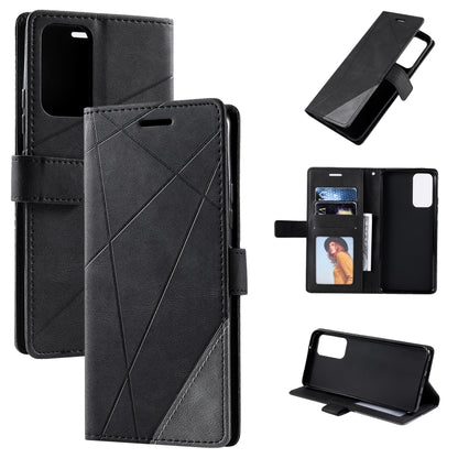 Skin Feel Splicing Leather Phone Case, For Xiaomi 11T, For Xiaomi Redmi Note 11, For Xiaomi Redmi Note 11 Pro, For Xiaomi Redmi K40S