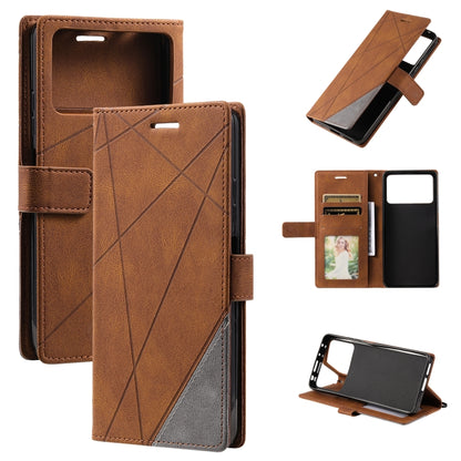 Skin Feel Splicing Leather Phone Case, For Xiaomi Redmi Note 11S, For Xiaomi Redmi 10C 4G Global/10 India, For Xiaomi Poco X4 Pro 5G, For Xiaomi Poco M4 Pro 5G
