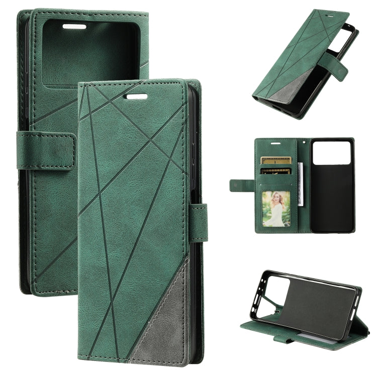 Skin Feel Splicing Leather Phone Case, For Xiaomi Redmi Note 11S, For Xiaomi Redmi 10C 4G Global/10 India, For Xiaomi Poco X4 Pro 5G, For Xiaomi Poco M4 Pro 5G