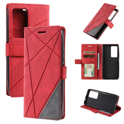Skin Feel Splicing Leather Phone Case, For Xiaomi Redmi K50 / K50 Pro