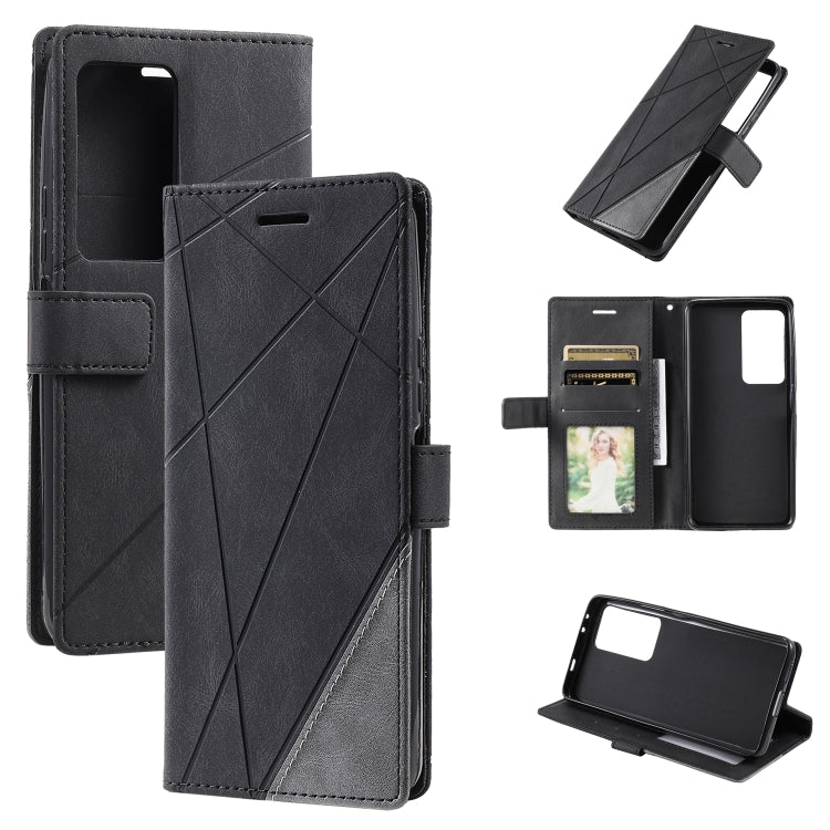 Skin Feel Splicing Leather Phone Case, For Xiaomi Redmi K50 / K50 Pro