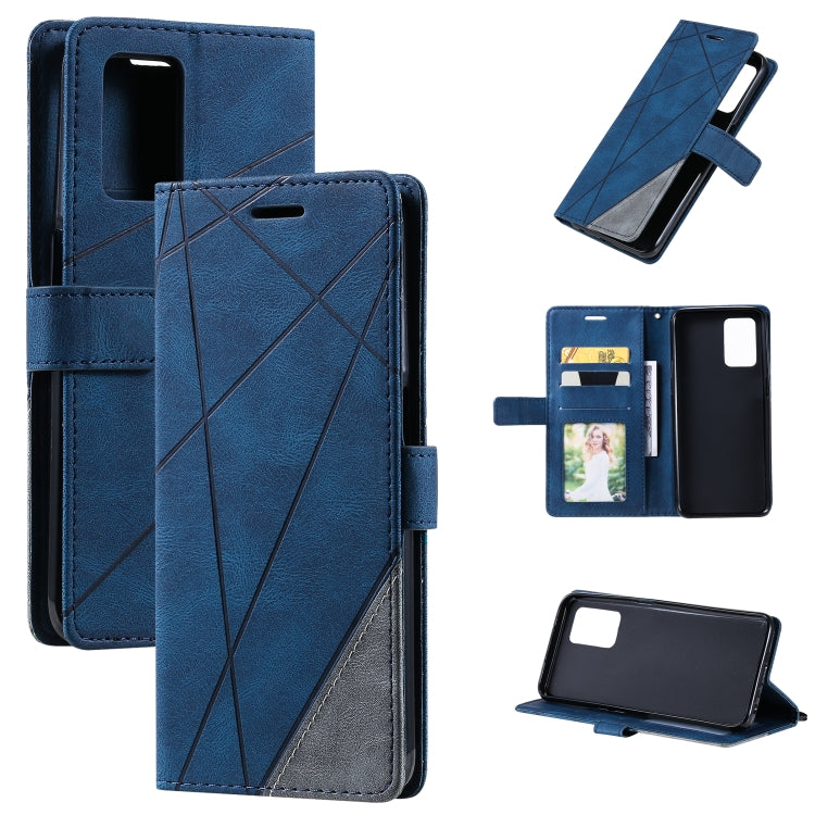 Skin Feel Splicing Leather Phone Case, For OPPO Realme 8i, For OPPO Realme 9 Pro+, For OPPO Realme 9i, For OPPO Realme 9 Pro