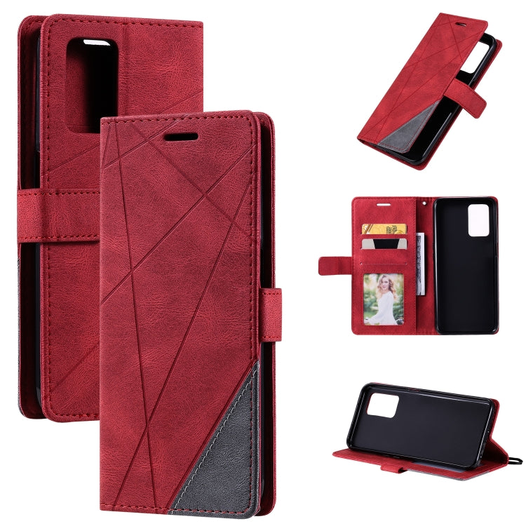 Skin Feel Splicing Leather Phone Case, For OPPO Realme 8i, For OPPO Realme 9 Pro+, For OPPO Realme 9i, For OPPO Realme 9 Pro