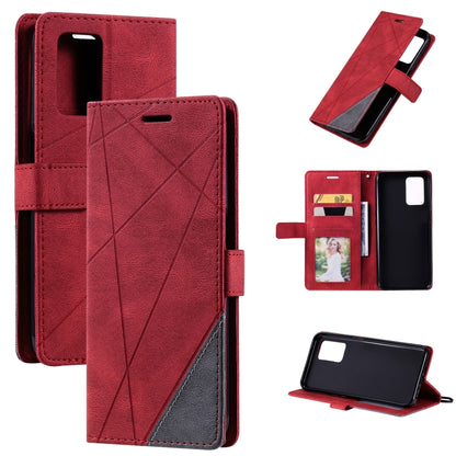 Skin Feel Splicing Leather Phone Case, For OPPO Realme 8i, For OPPO Realme 9 Pro+, For OPPO Realme 9i, For OPPO Realme 9 Pro