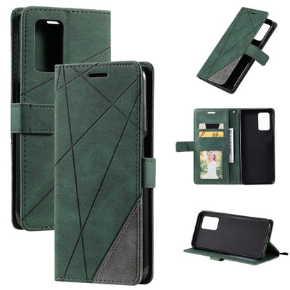 Skin Feel Splicing Leather Phone Case, For OPPO Realme 8i, For OPPO Realme 9 Pro+, For OPPO Realme 9i, For OPPO Realme 9 Pro