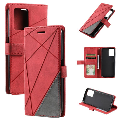 Skin Feel Splicing Leather Phone Case, For OPPO Realme 8i, For OPPO Realme 9 Pro+, For OPPO Realme 9i, For OPPO Realme 9 Pro