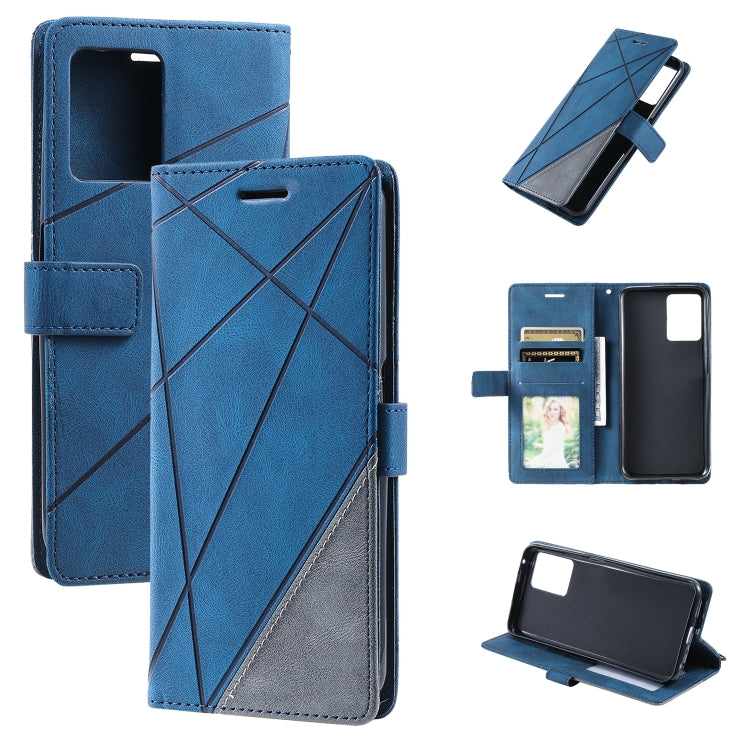 Skin Feel Splicing Leather Phone Case, For OPPO Realme 8i, For OPPO Realme 9 Pro+, For OPPO Realme 9i, For OPPO Realme 9 Pro