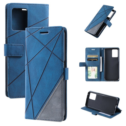 Skin Feel Splicing Leather Phone Case, For OPPO Realme 8i, For OPPO Realme 9 Pro+, For OPPO Realme 9i, For OPPO Realme 9 Pro