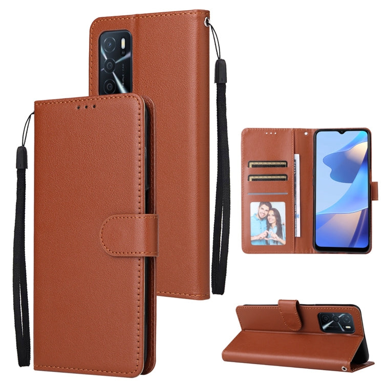3 Card Slots Multifunctional Leather Phone Case, For OPPO A16, For Samsung Galaxy S22 5G, For Samsung Galaxy S22 Ultra 5G