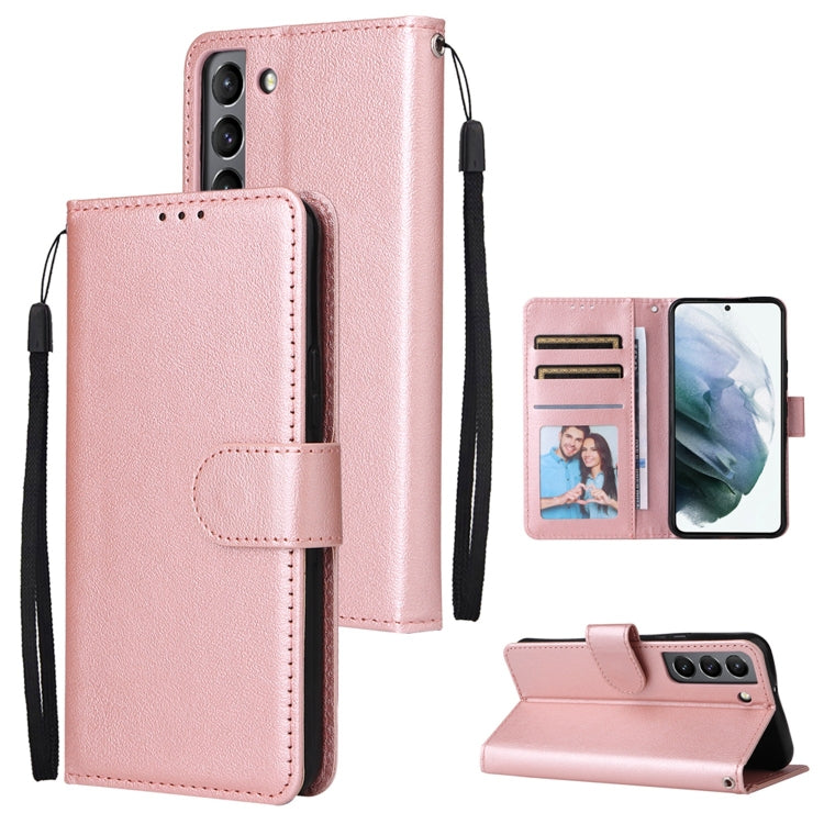 3 Card Slots Multifunctional Leather Phone Case, For OPPO A16, For Samsung Galaxy S22 5G, For Samsung Galaxy S22 Ultra 5G