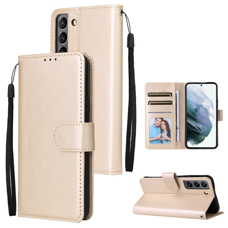 3 Card Slots Multifunctional Leather Phone Case, For OPPO A16, For Samsung Galaxy S22 5G, For Samsung Galaxy S22 Ultra 5G