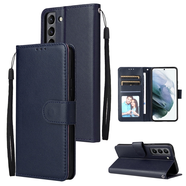 3 Card Slots Multifunctional Leather Phone Case, For OPPO A16, For Samsung Galaxy S22 5G, For Samsung Galaxy S22 Ultra 5G