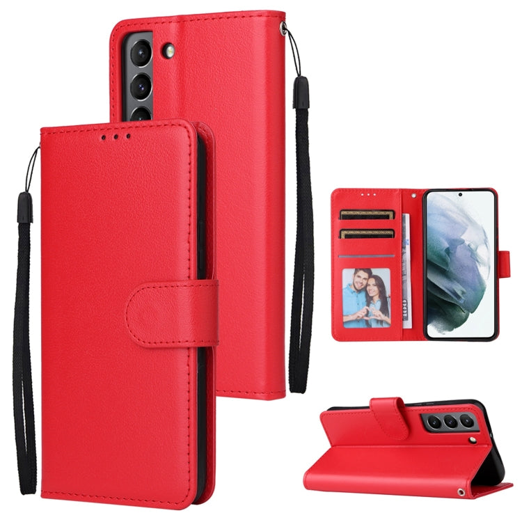 3 Card Slots Multifunctional Leather Phone Case, For OPPO A16, For Samsung Galaxy S22 5G, For Samsung Galaxy S22 Ultra 5G