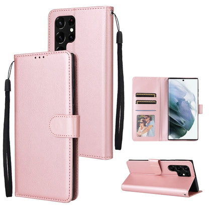 3 Card Slots Multifunctional Leather Phone Case, For OPPO A16, For Samsung Galaxy S22 5G, For Samsung Galaxy S22 Ultra 5G