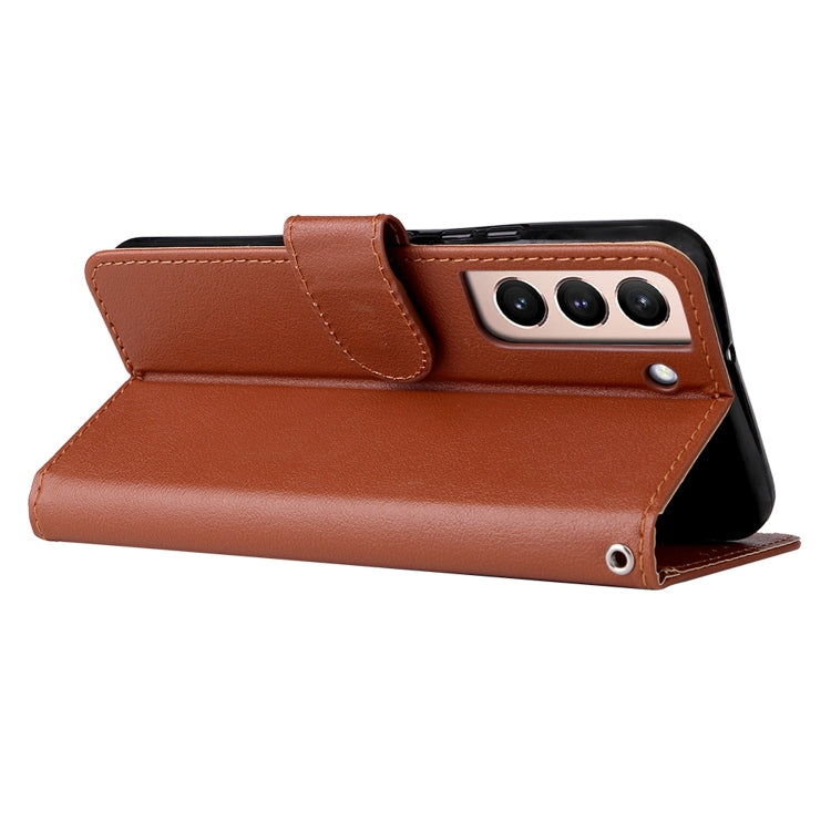 3 Card Slots Multifunctional Leather Phone Case, For Samsung Galaxy S22+ 5G